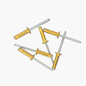 Aluminum lantern stud rivets